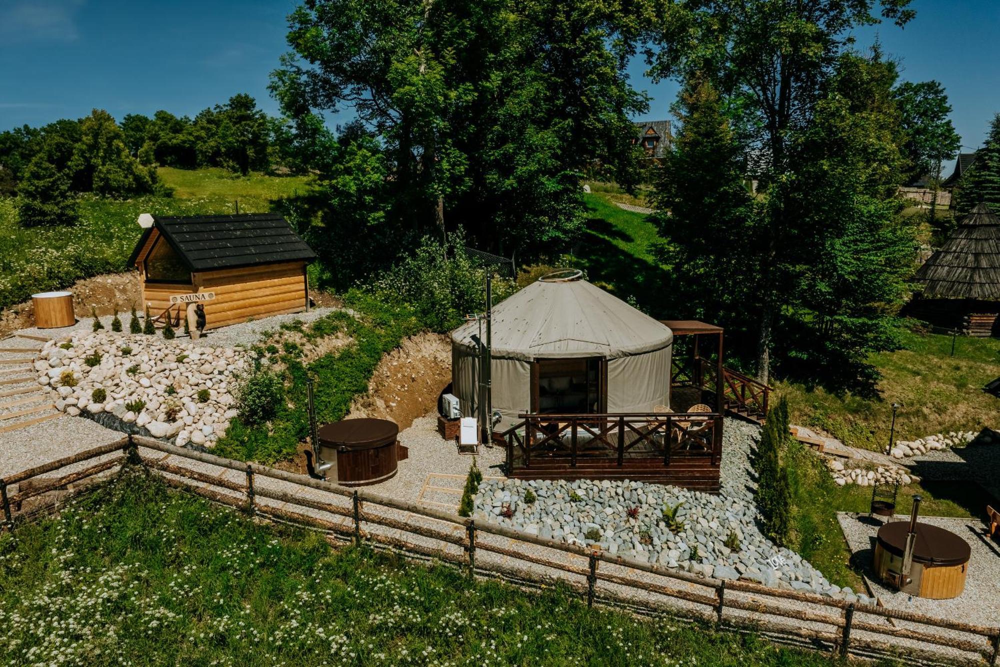 Jurta Na Wypasie - Luksusowy Namiot Z Widokiem Na Gory - Jacuzzi, Sauna, Split Ac, Private, Star View 扎科帕内 外观 照片