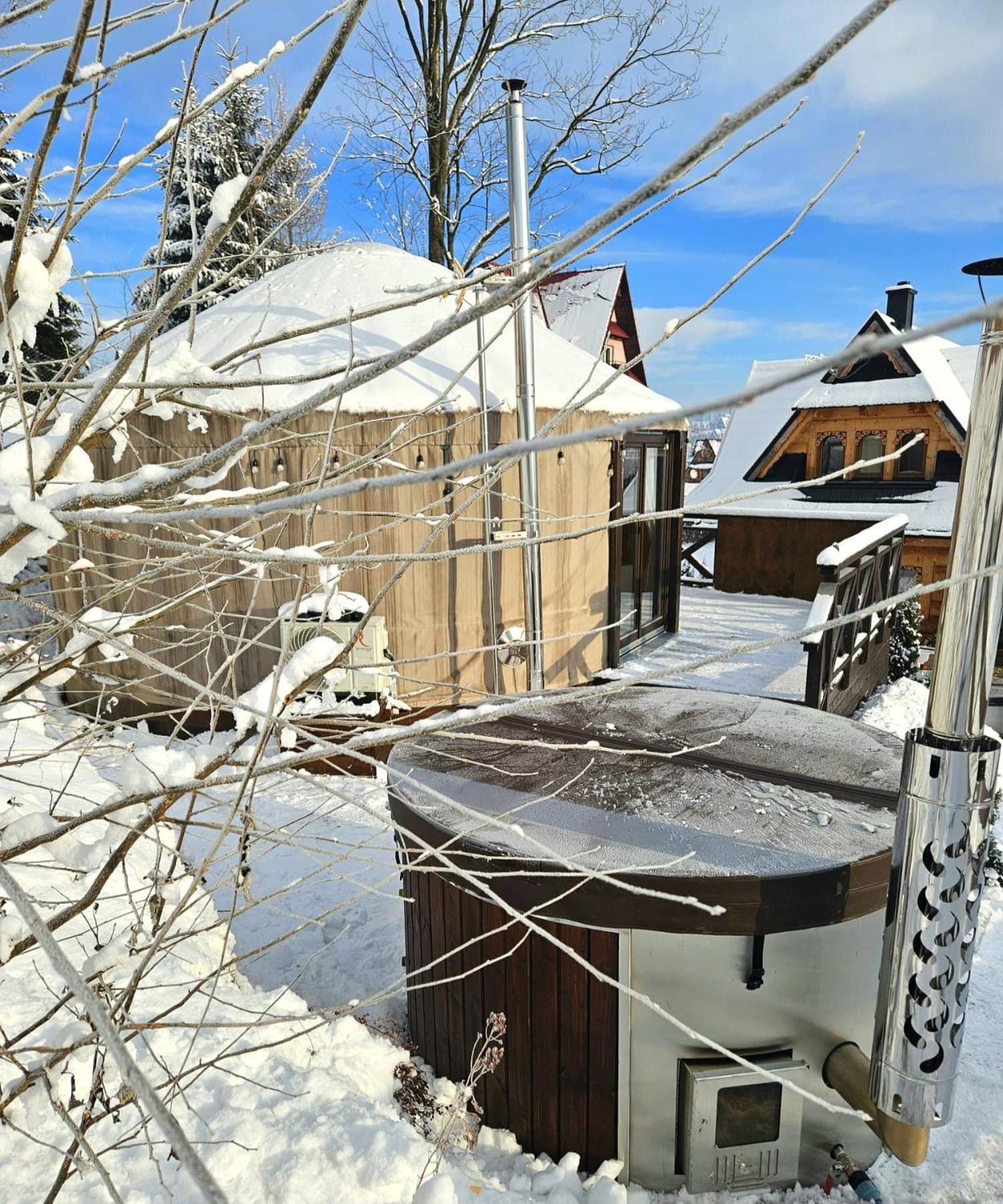 Jurta Na Wypasie - Luksusowy Namiot Z Widokiem Na Gory - Jacuzzi, Sauna, Split Ac, Private, Star View 扎科帕内 外观 照片